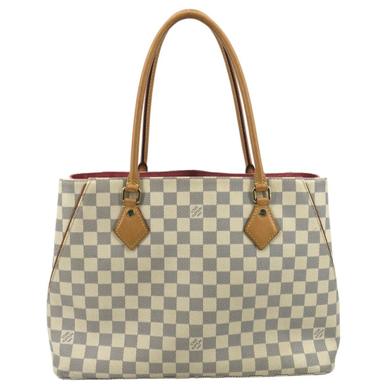 White Louis Vuitton Damier Azur Calvi Tote Bag