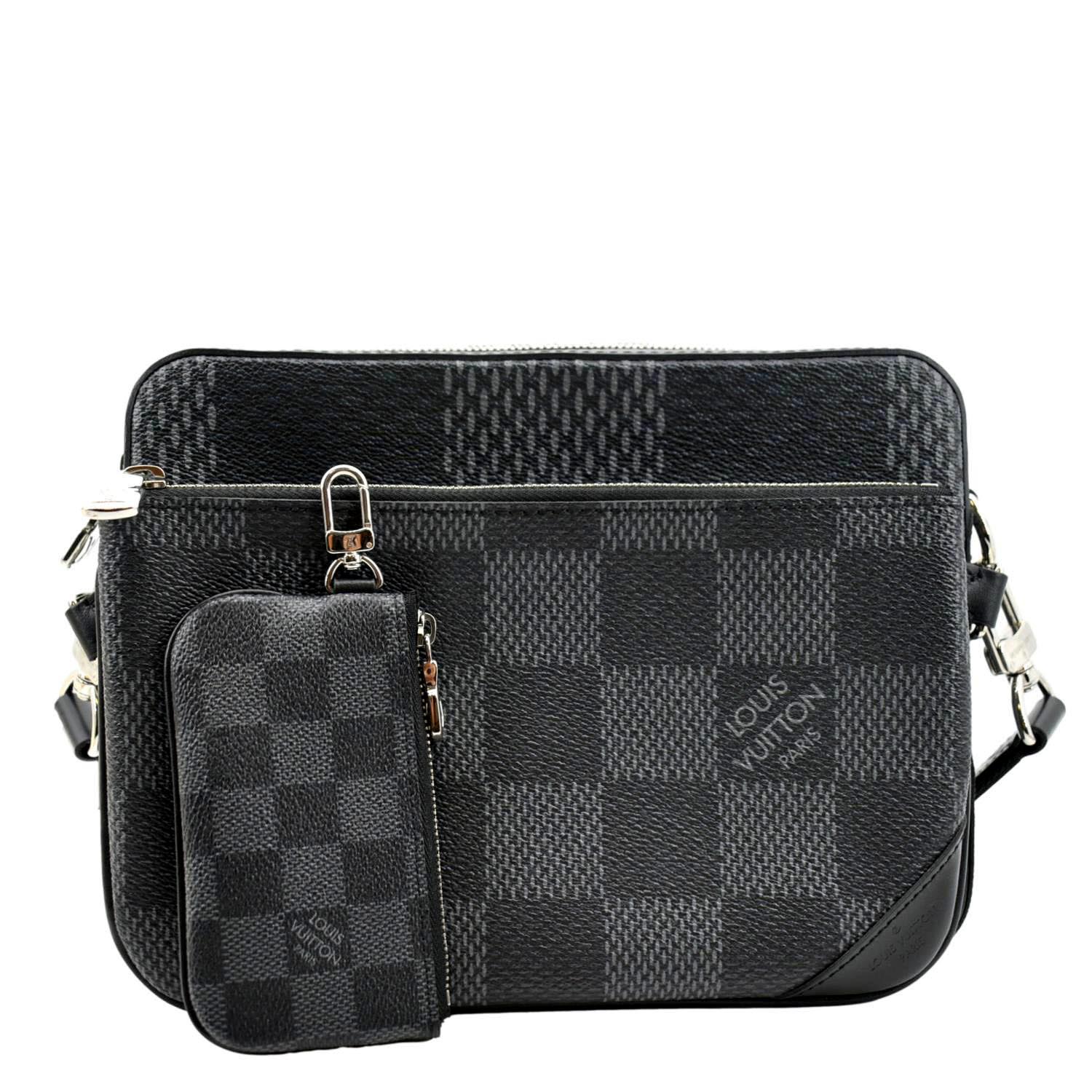 Trio Messenger Damier Graphite Canvas - Men - Bags