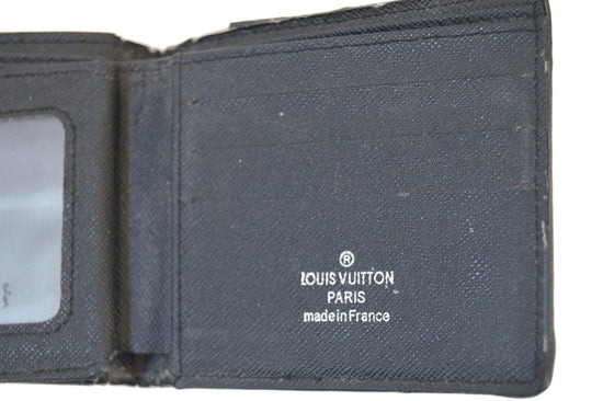 Louis Vuitton Macro Damier Graphite Coated Canvas Bi-Fold Wallet on SALE