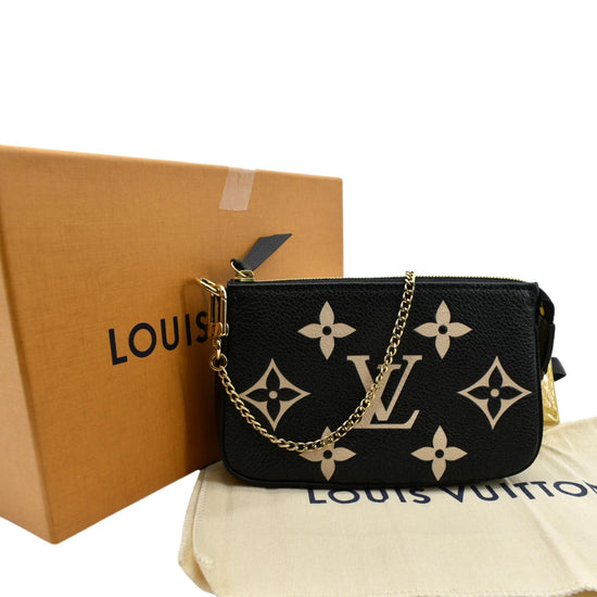 USED Louis Vuitton Bicolor Monogram Empreinte Leather Mini Pochette  Accessoires