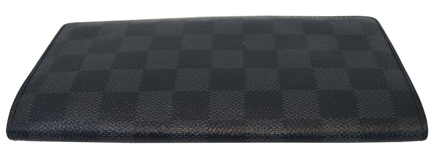 LOUIS VUITTON Damier Graphite Portefeuille Brazza Long Wallet - 20% Of