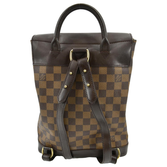 Louis Vuitton Damier Ebene Soho Backpack in Brown