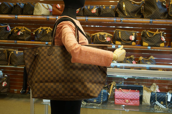 Brown Louis Vuitton Damier Ebene Neverfull GM Tote Bag – Designer Revival