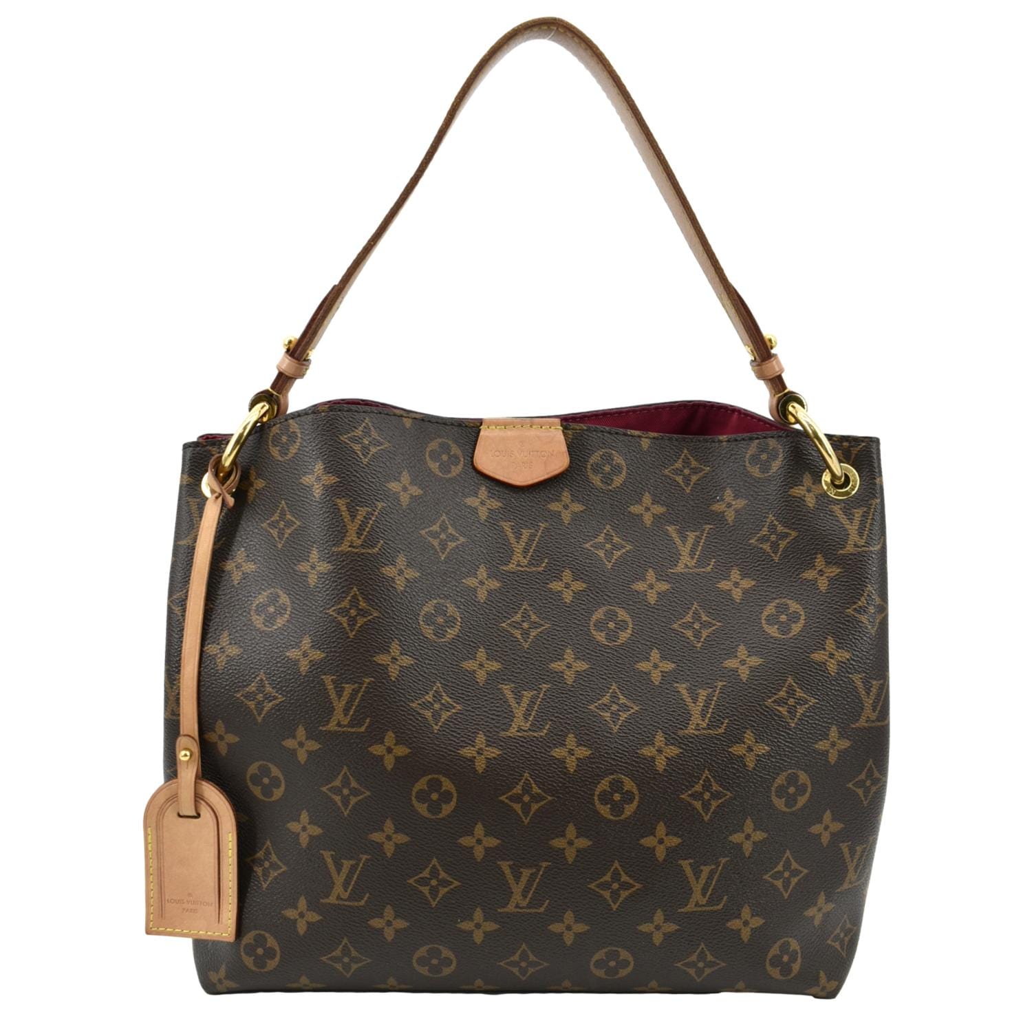 Louis Vuitton Damier Ebene Graceful PM Tote Monogram Receipt