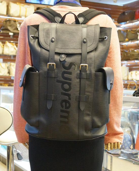 Louis Vuitton x Supreme Christopher 2017 Backpack at 1stDibs  lv supreme  backpack, louis vuitton backpack supreme, louis vuitton x supreme  christopher backpack