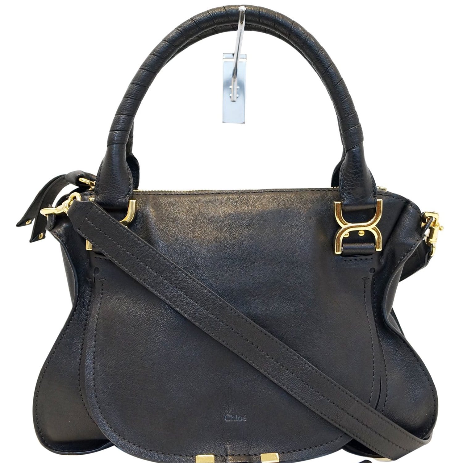 Chloé Marcie Chain Flap Hobo Bag in Black