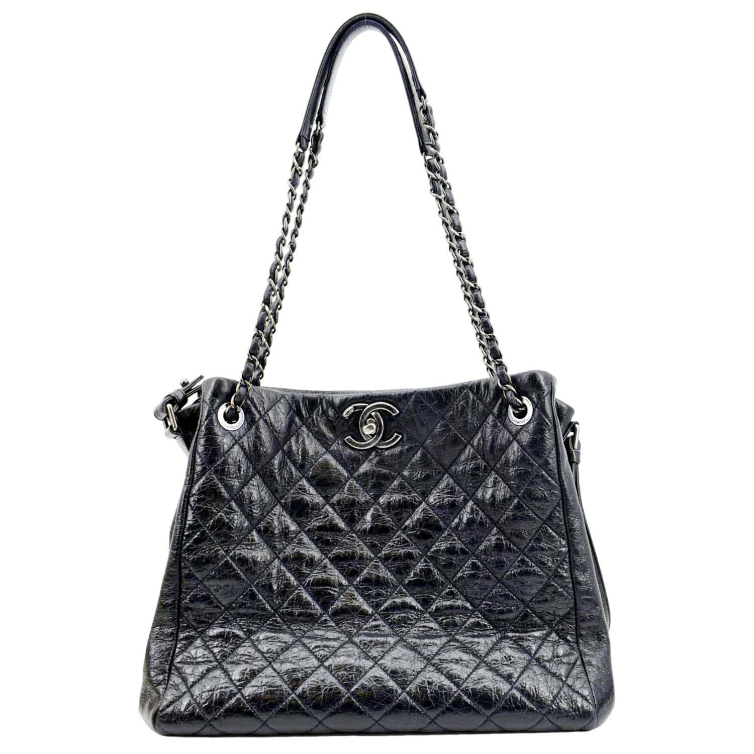 CHANEL, Bags, Chanel Coco Cabas Xl Charcoalblack Caviar Leather Tote With Silver  Hardware