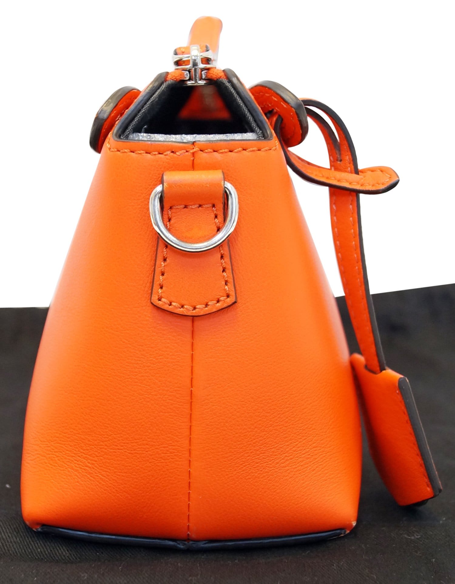 FENDI Orange Leather By the Way Mini Shoulder Crossbody Bag - FINAL CA