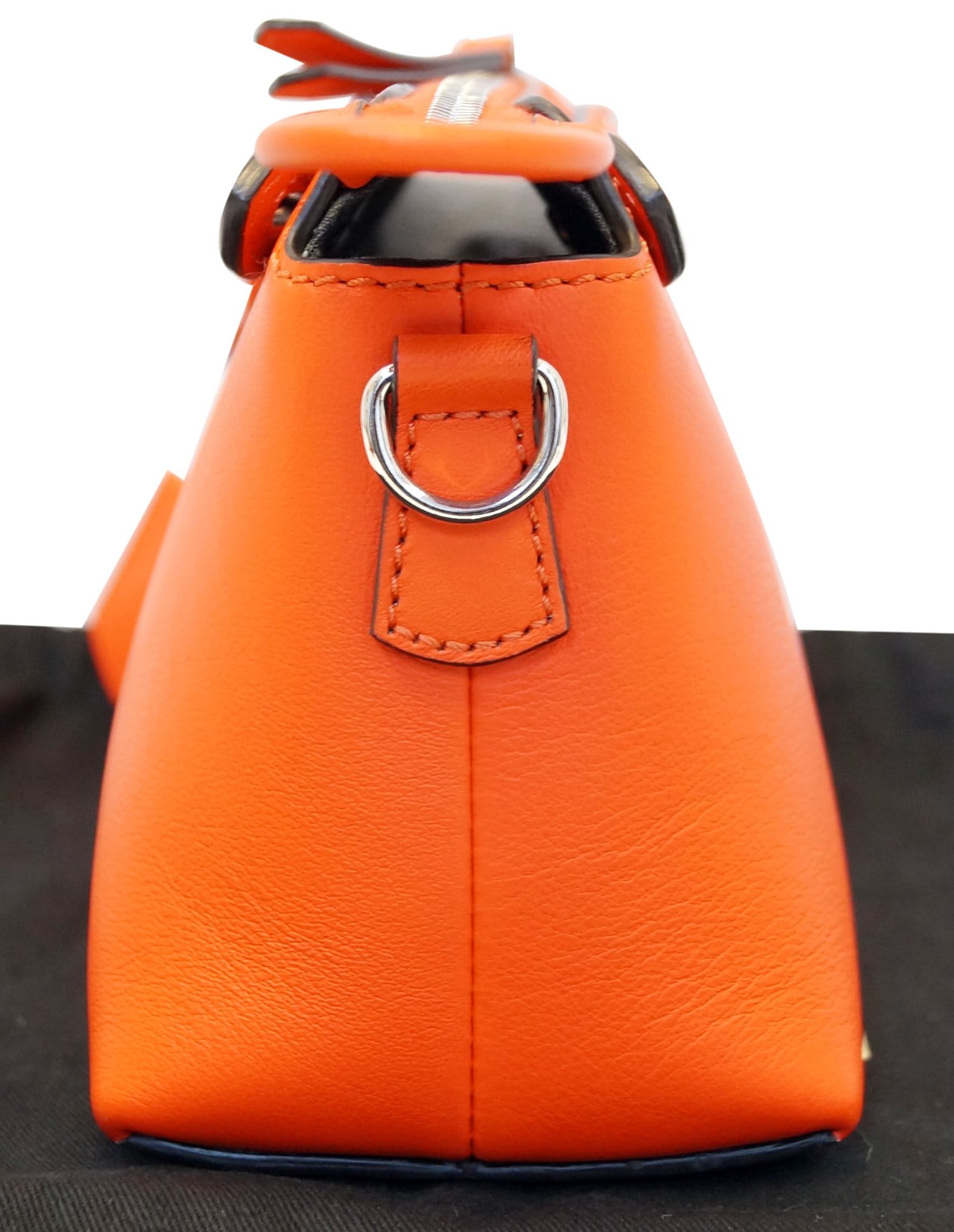FENDI Orange Leather By the Way Mini Shoulder Crossbody Bag - FINAL CA