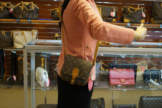 LOUIS VUITTON Monogram Cartouchiere Mini Shoulder Bag