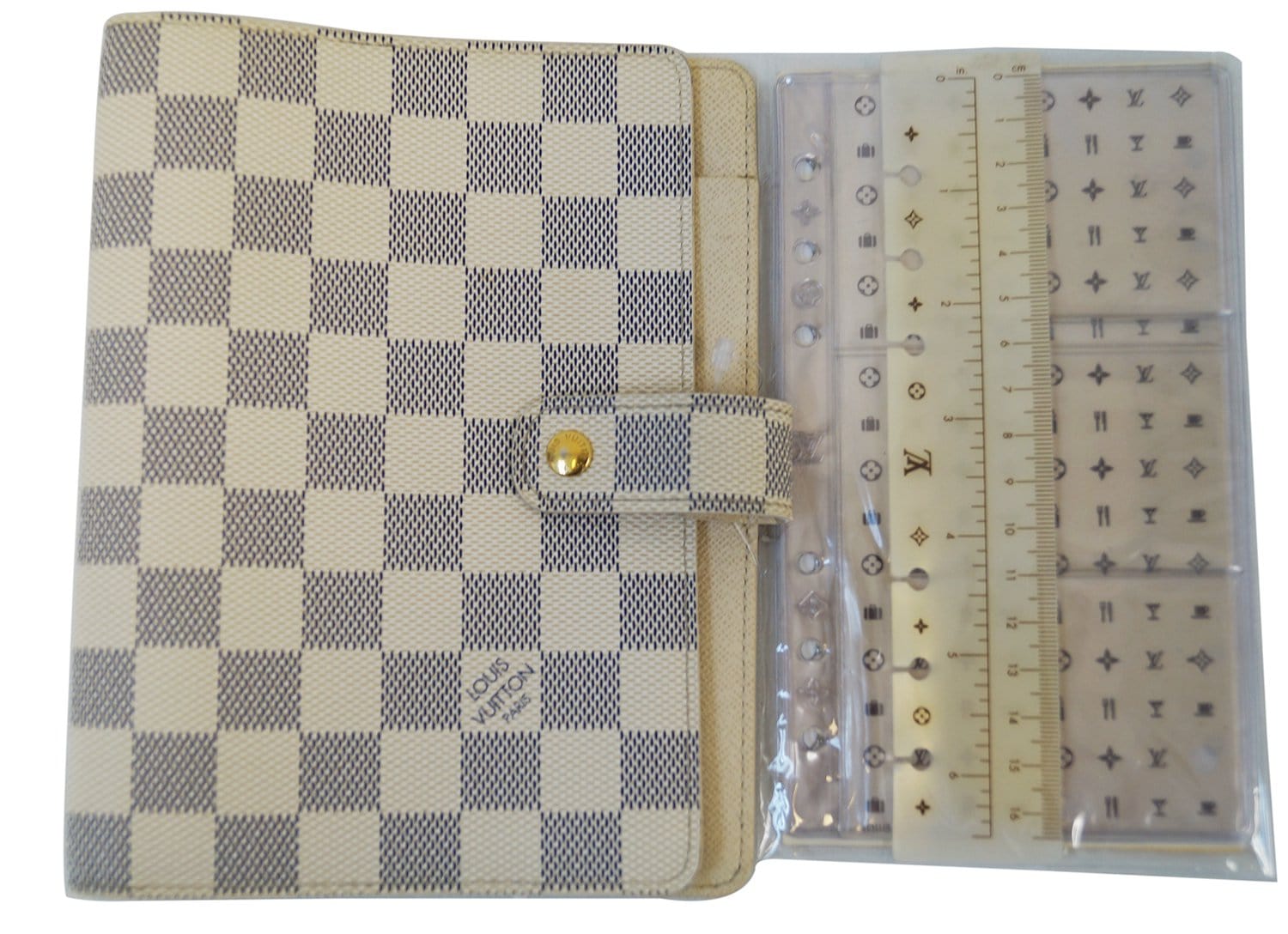 Louis Vuitton Agenda PM Damier Azur Planner Cover White