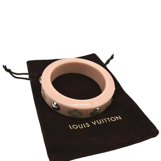 Louis Vuitton Farandole Monogram Bangle Bracelet Rose Pink Gold