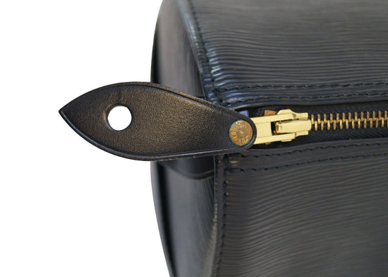 😍Gorgeous “Louis Vuitton Speedy Handbag Epi Leather 35 Black