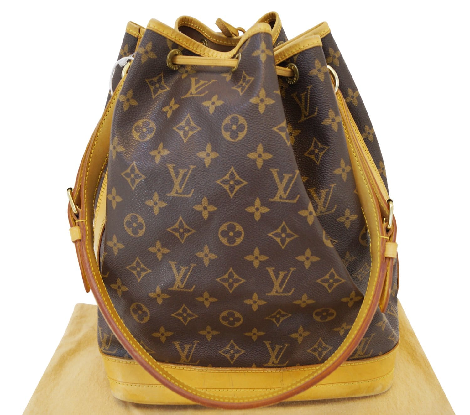 Shop for Louis Vuitton Monogram Canvas Leather Noe GM Drawstring