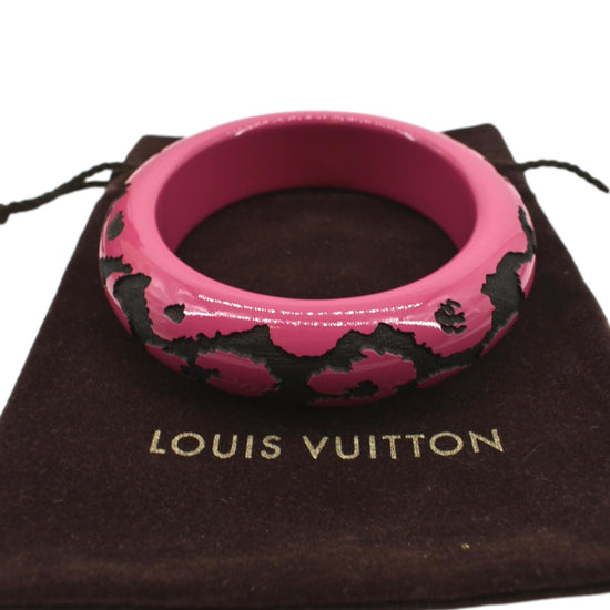 Louis Vuitton Lacquer Wood Leomonogram Bangle Bracelet (SHF-23030) – LuxeDH