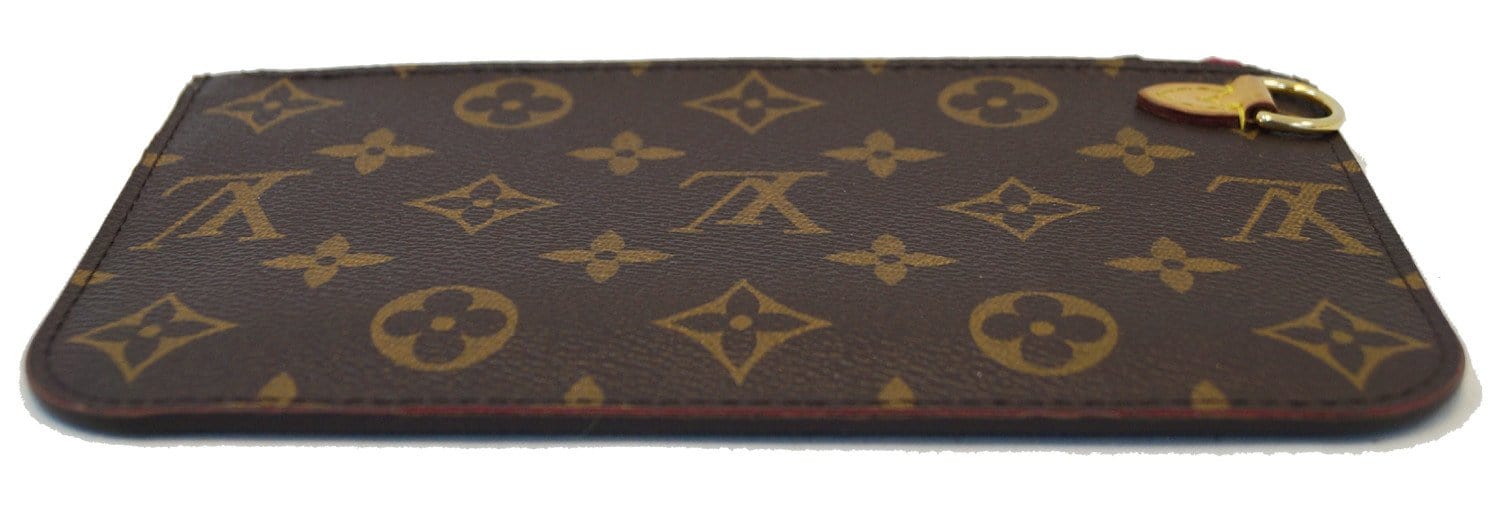 LOUIS VUITTON Monogram Neverfull PM Pochette Wristlet Clutch