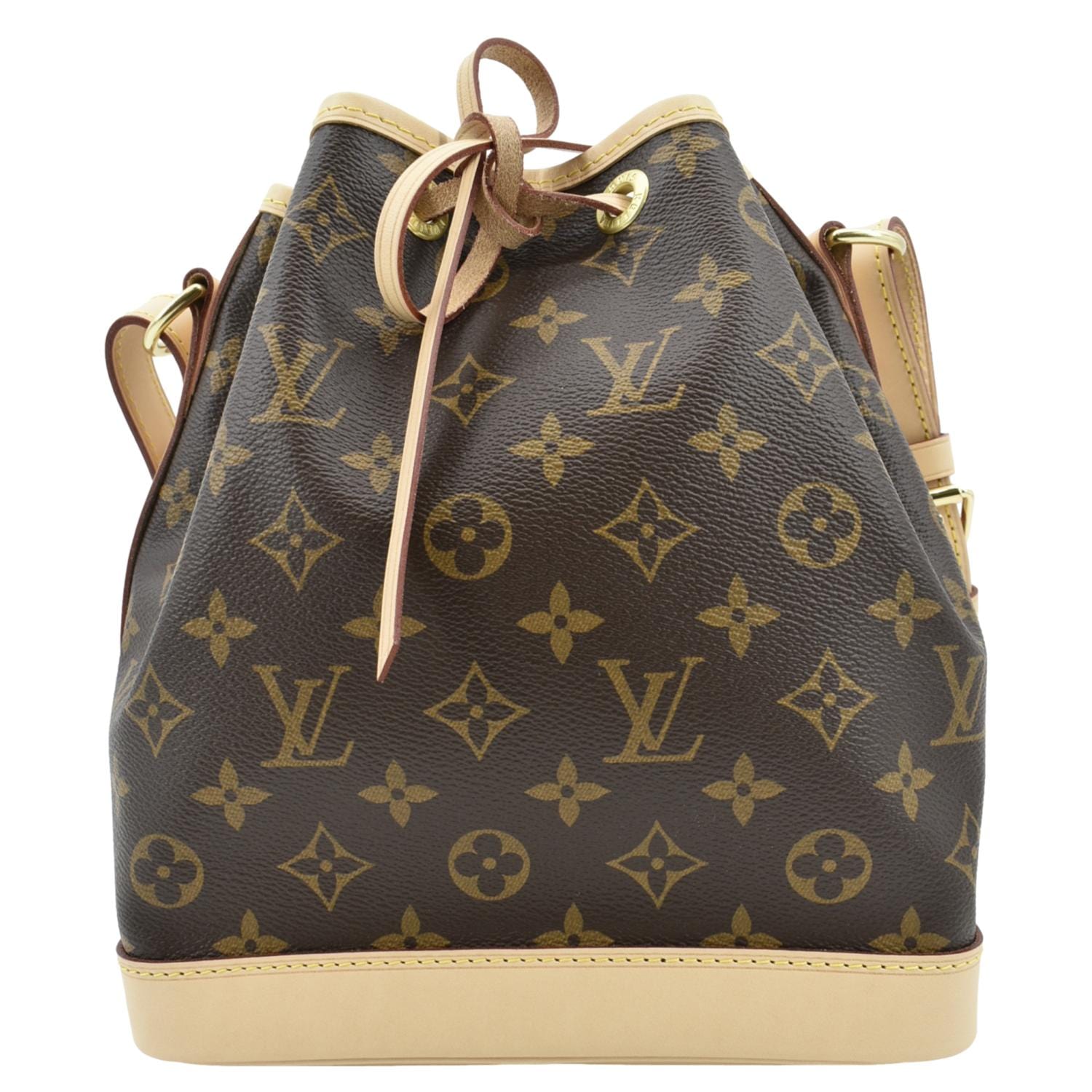 Louis Vuitton Noe BB Monogram Canvas Shoulder Bag Brown