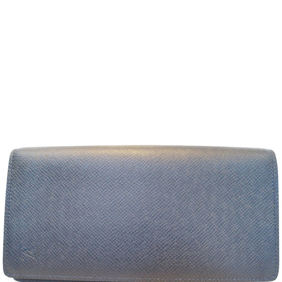 Louis Vuitton Brazza Wallet Taiga Leather Glacier