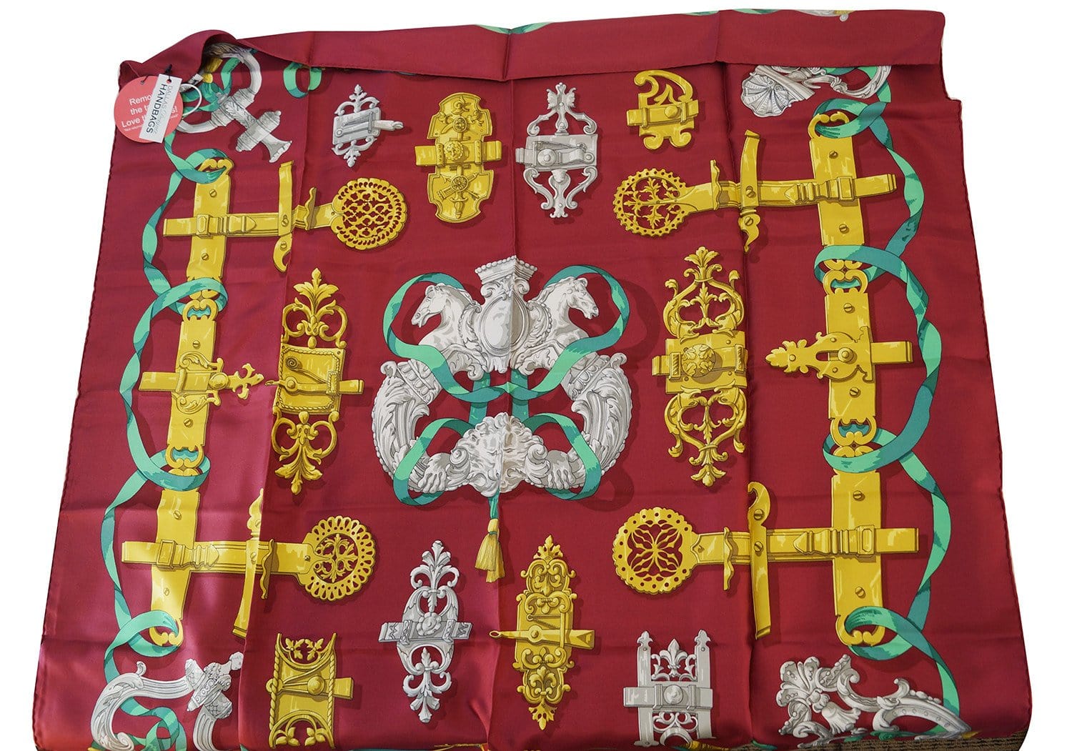 Hermes Red Silk Scarf - Sale