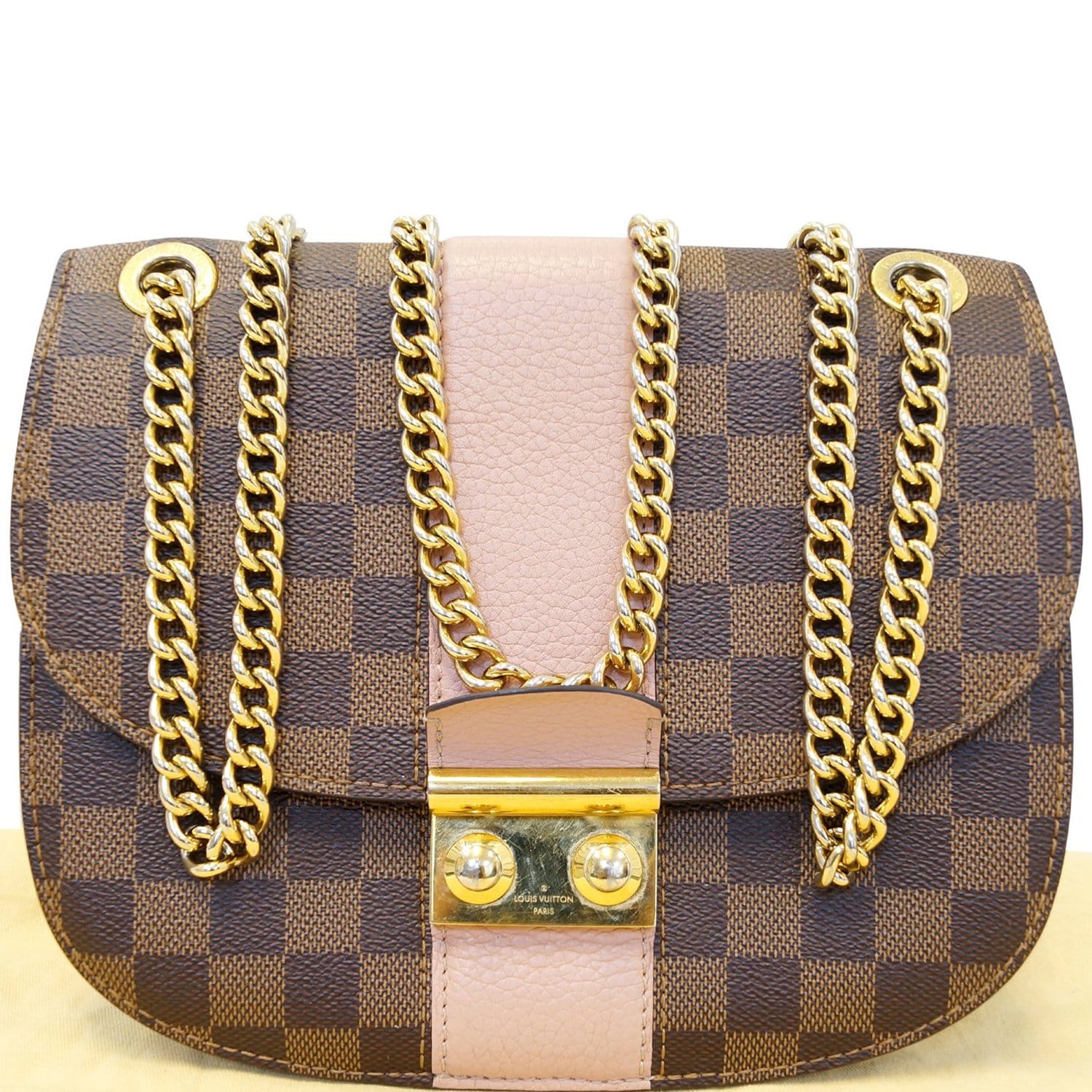 Louis Vuitton Wight Damier Ebene Crossbody Bag Magnolia