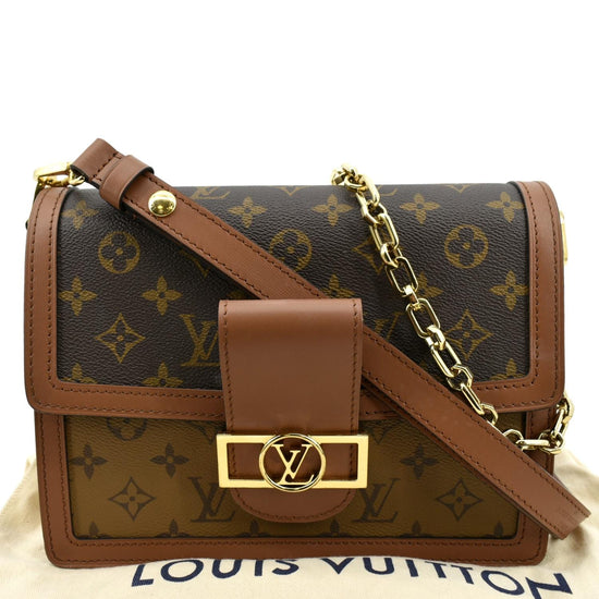 Louis Vuitton Brown Monogram Reverse Dauphine mm PM