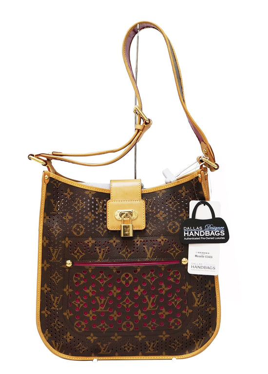 Louis Vuitton Monogram Perforated Musette Fuchsia