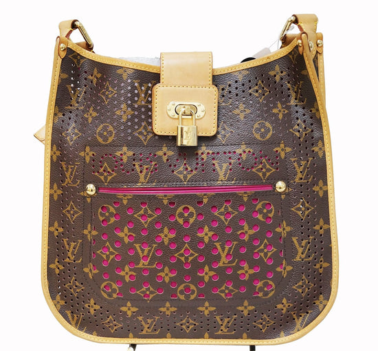 Louis Vuitton Limited Edition Fuchsia Monogram Perforated Musette Bag -  Yoogi's Closet