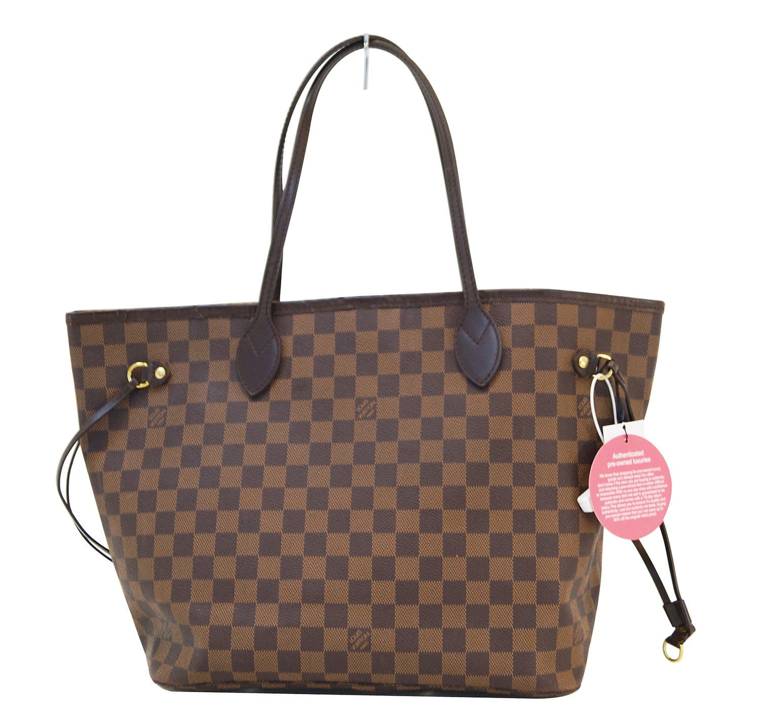 Louis Vuitton - Authenticated Neverfull Handbag - Leather Brown For Woman, Good condition