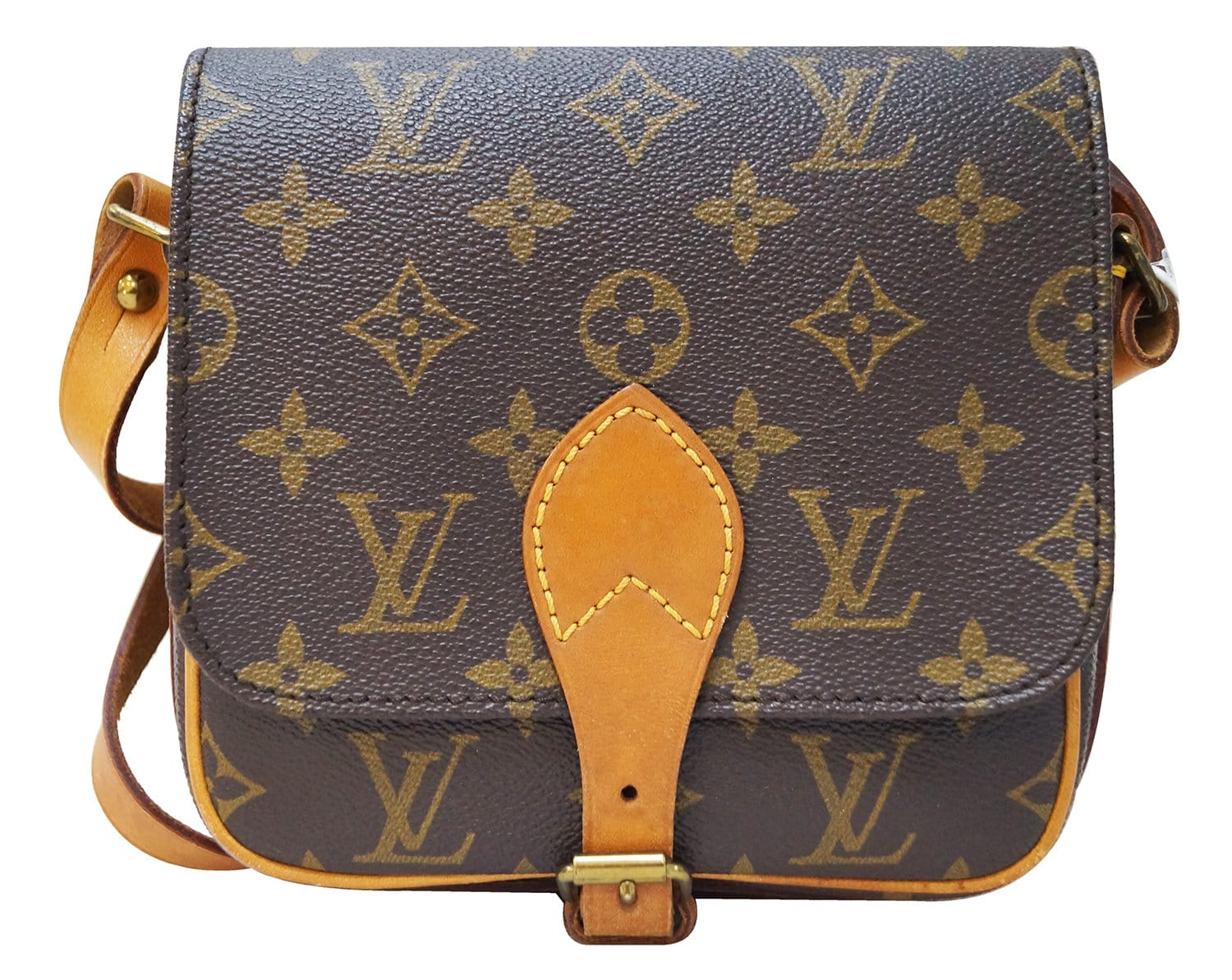 Louis Vuitton Cartouchiere Brown Canvas Shoulder Bag (Pre-Owned)