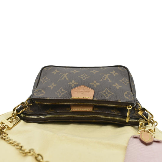 Multi pochette accessoires leather crossbody bag Louis Vuitton Brown in  Leather - 21589074