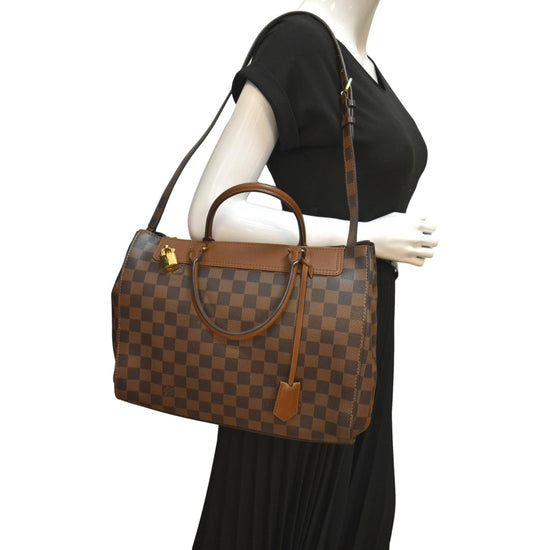 LOUIS VUITTON Greenwich Damier Ebene Shoulder Bag Brown