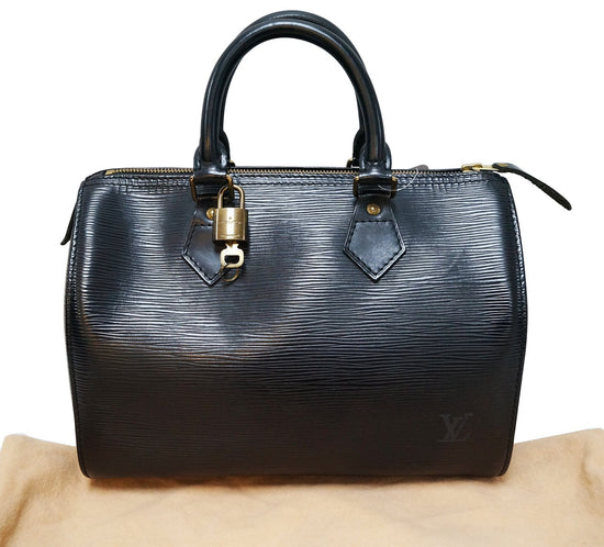 LOUIS VUITTON Epi Speedy 30 Black 21897