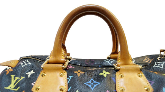 LOUIS VUITTON Monogram Multicolor Speedy 30 Black 1257751