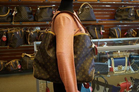 Louis Vuitton Delightful MM Tote Monogram Canvas Shoulder Bag added insert  Pre owned Brown Cloth ref.674040 - Joli Closet