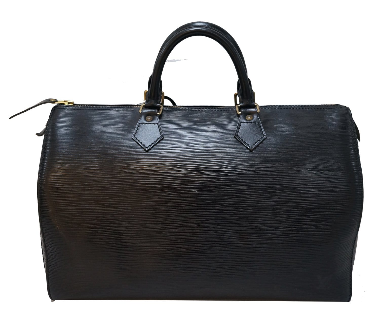 LOUIS VUITTON Epi Leather Black Speedy 35 Satchel Bag | Dallas Designer Handbags