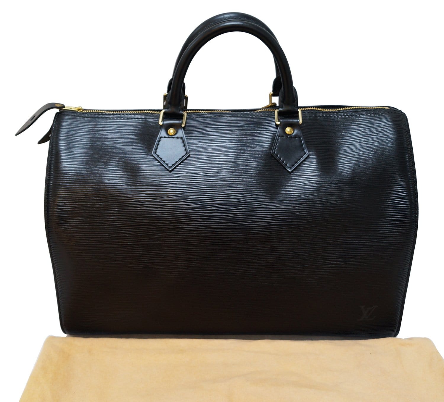 Louis Vuitton Speedy 30 Black Epi Handbag