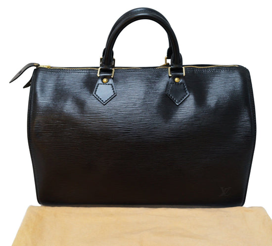 Sold at Auction: Louis Vuitton 'Speedy 35' in Black Epi Leather