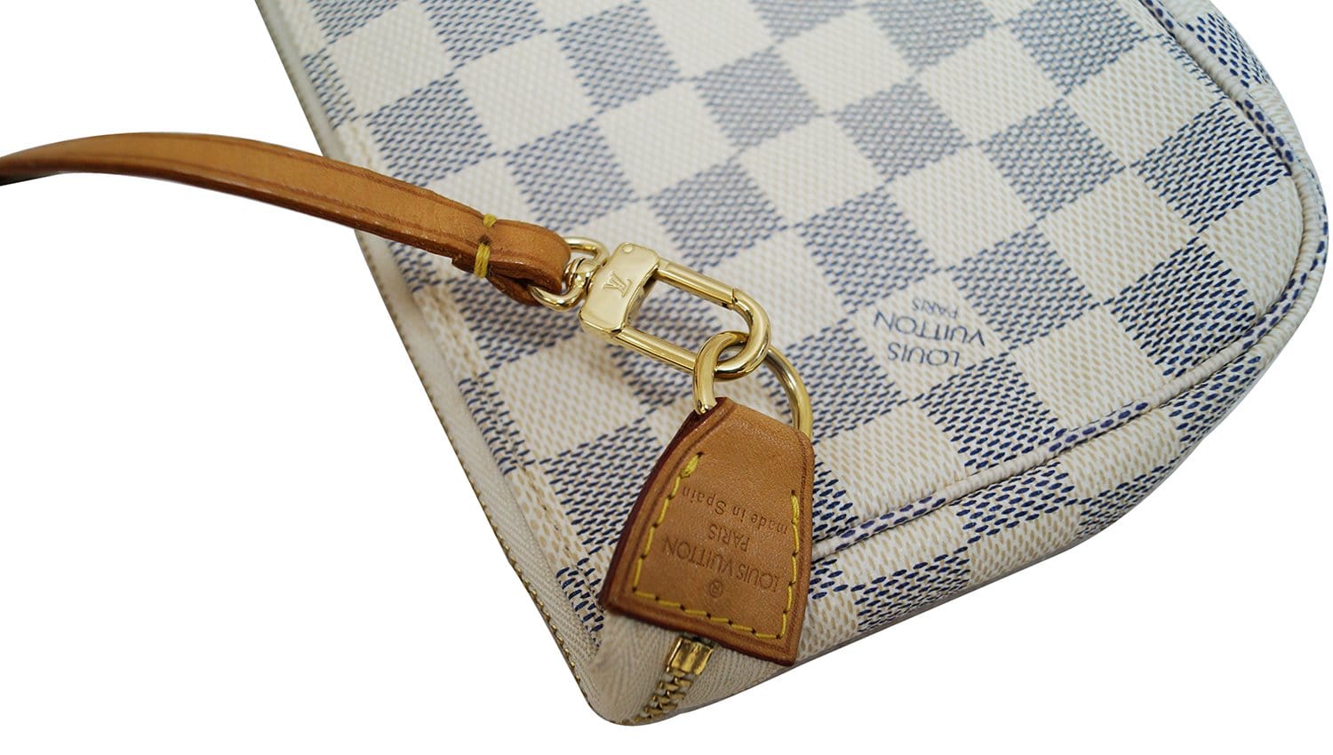 Louis Vuitton Pochette Accessories Damier Azur NM White/Blue in Coated  Canvas - US