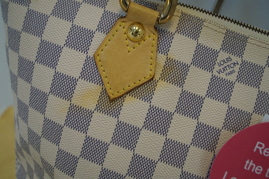 LV Saleya PM Tote in Damier Azur Canvas and GHW