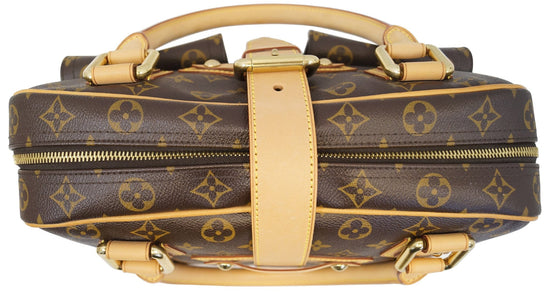 Manhattan leather handbag Louis Vuitton Brown in Leather - 22854721