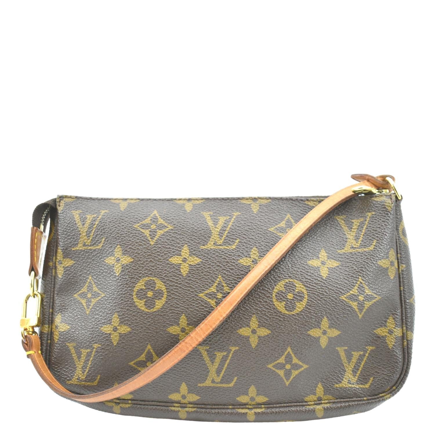 Black Adjustable Leather Strap for LV DE Pochette/Eva, Petite Bags