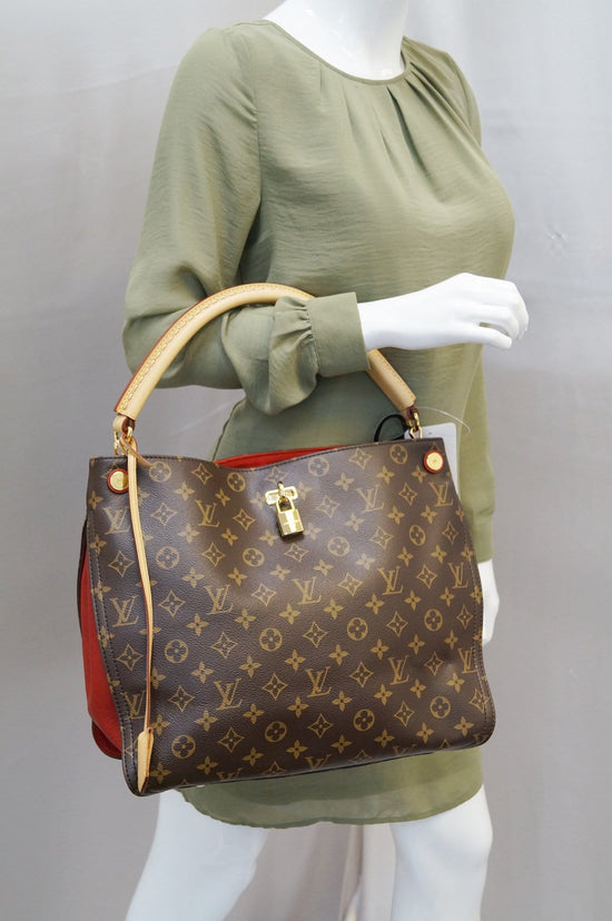 HER Authentic - Louis Vuitton Cerise Gaia - comes with the dust bag. Pen  marks inside other than that 9/10 condition $1699! . . . #fashionphile  #savingtheearthonefabulousbagatatime #recommerce #sustainablefashion  #resale #resell #buyused #