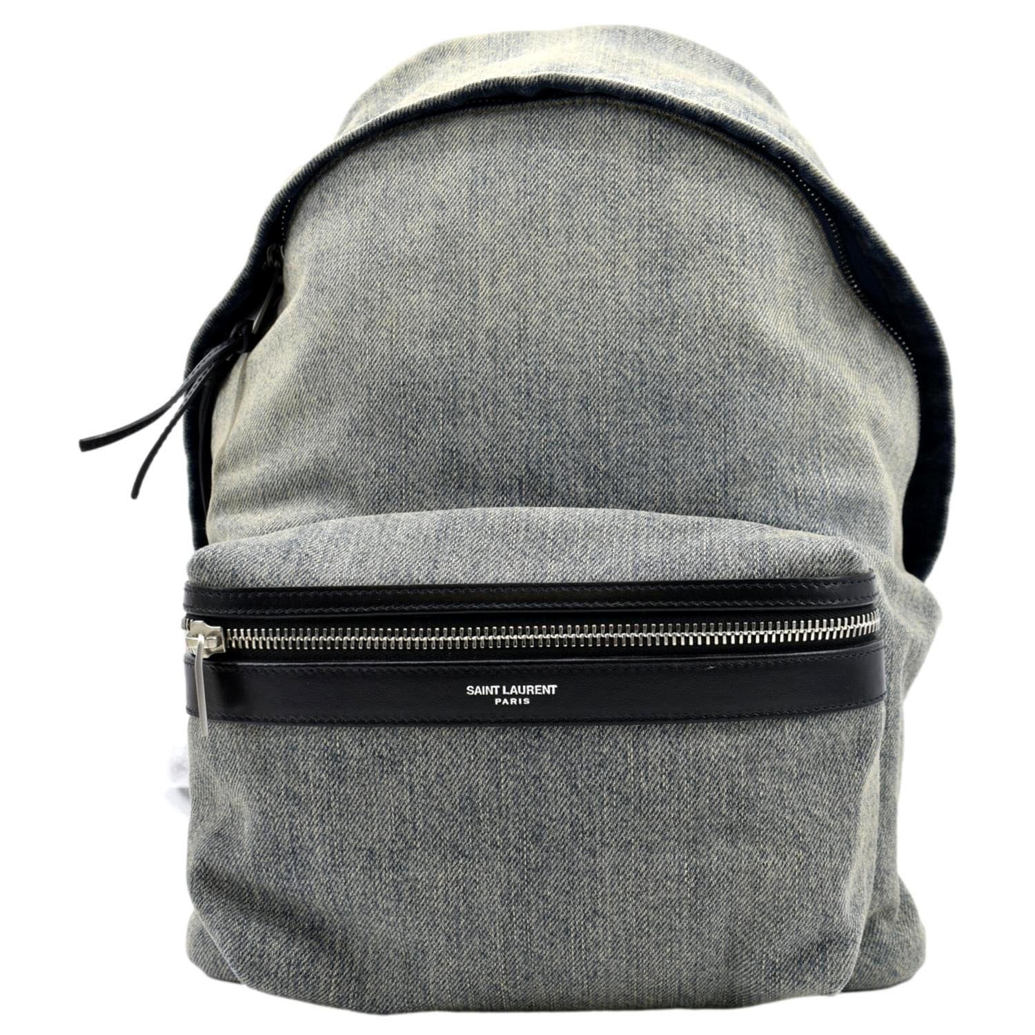 Saint Laurent City Denim Backpack - Farfetch