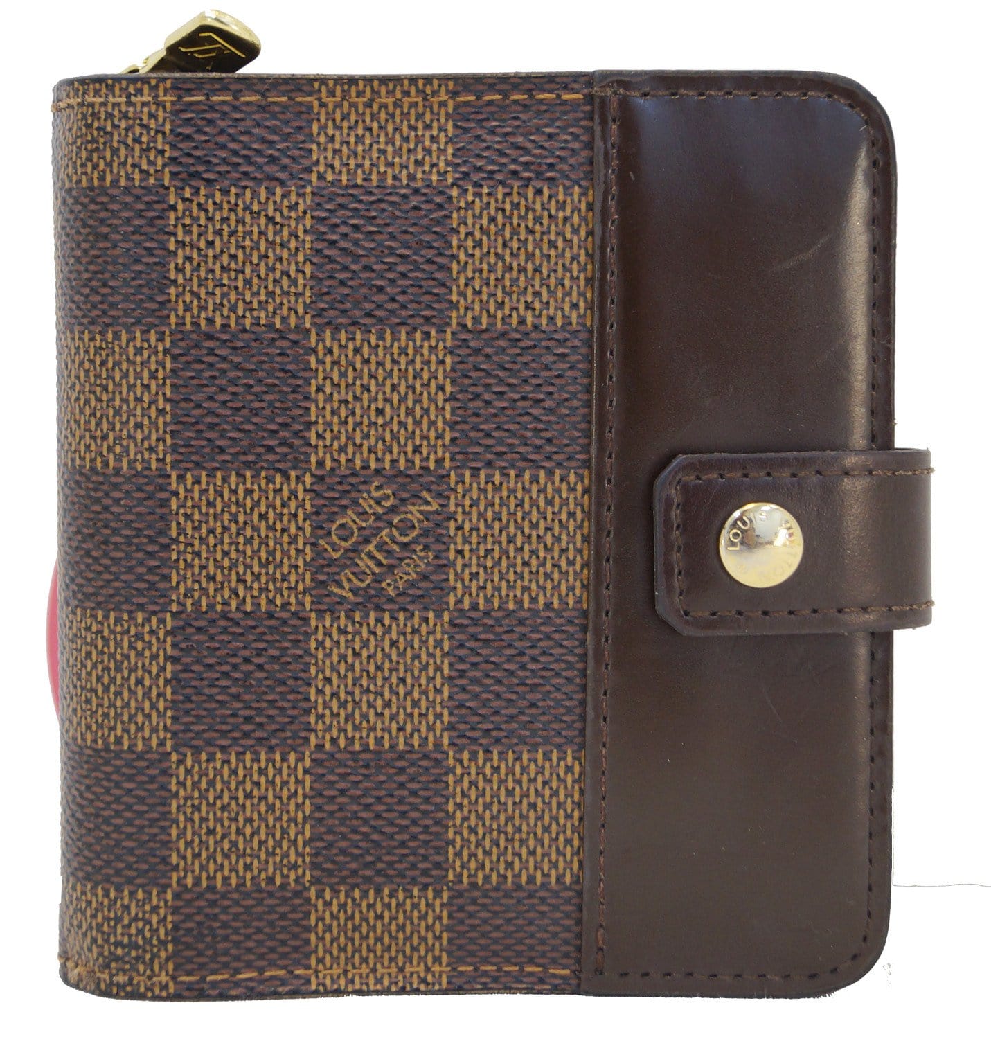 LOUIS VUITTON Damier Canvas leather Compact Zip Wallet