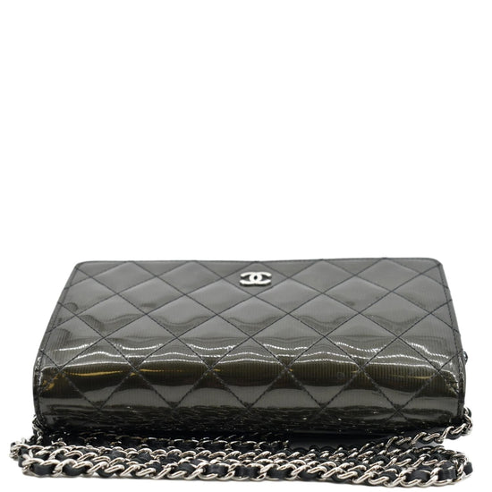 Wallet On Chain Chanel Green Leather ref.207080