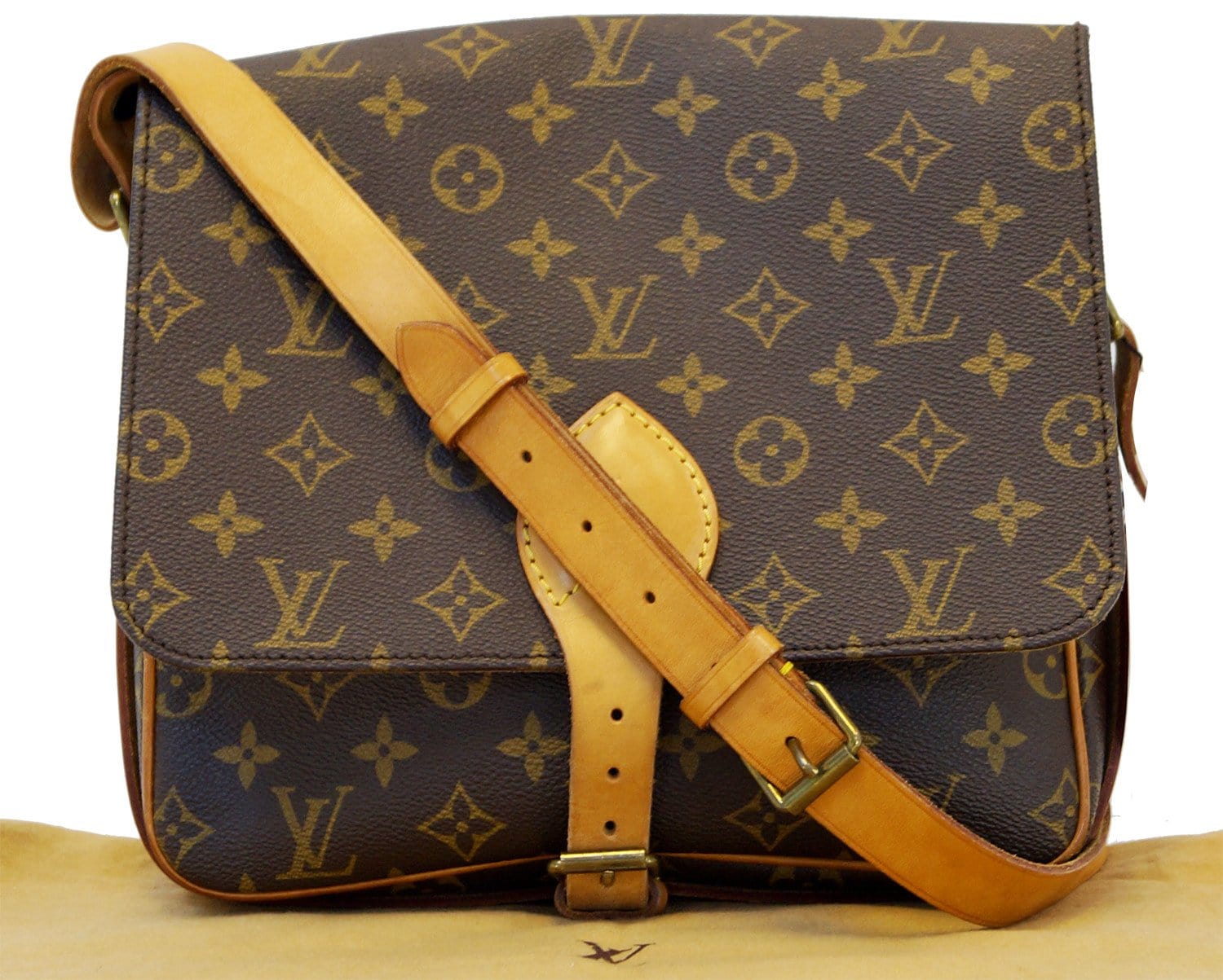 Louis Vuitton Cartouchiere GM Monogram Shoulder Handbag