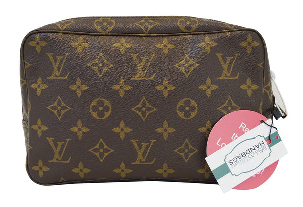 Authentic Louis Vuitton Trousse Toilette 23 Monogram Cosmetic Pouch TT