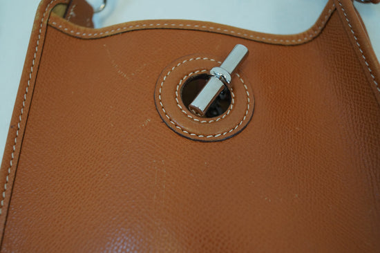 Hermes Brown Leather Vespa PM Crossbody Bag – The Don's Luxury Goods