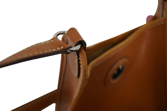 Hermes Brown Epsom Leather Vespa TPM Messenger Bag