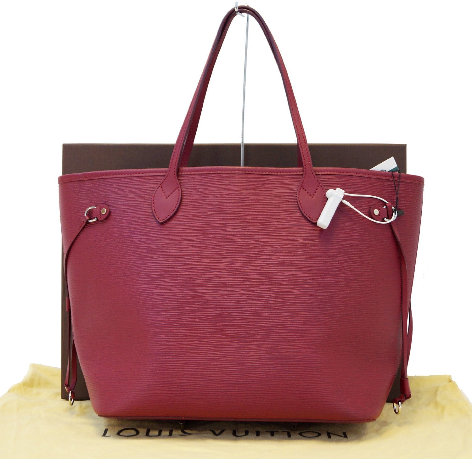 Louis Vuitton Neverfull Red Epi leather Tote bag with rare pochette  wristlet (AB) - 001-700-13016148